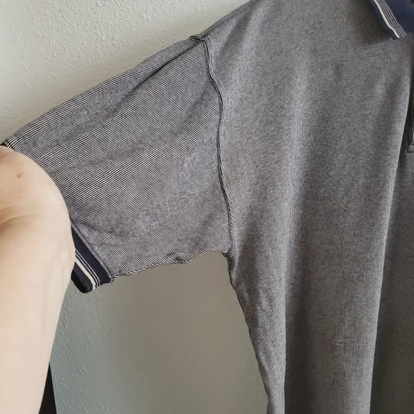 #Disney World Polo Shirt Pinstripe stretch cotton# - Picture 6 of 11